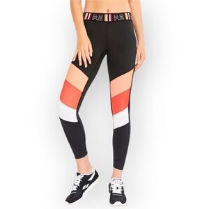 P.E Nation Colorblock Legging SIZE XS Cropped Low Rise Yoga Pants